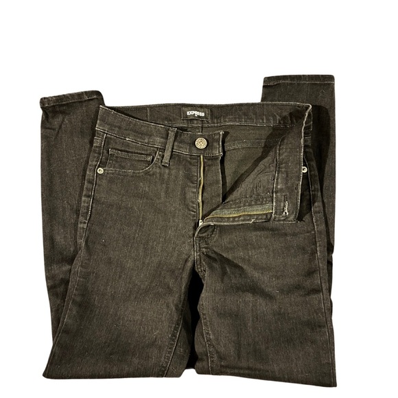 Express Denim - COPY - Express Women’s Black Denim Classic Skinny Jeans Mid-Rise Size 4